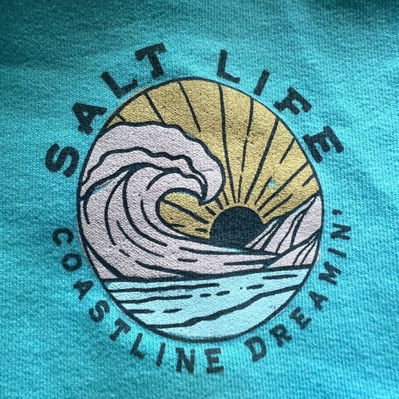 Salt life Youth Sweatshirt LARGE - Picture 3 of 5